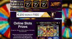 Desktop Screenshot of onlineslotsprizes.com